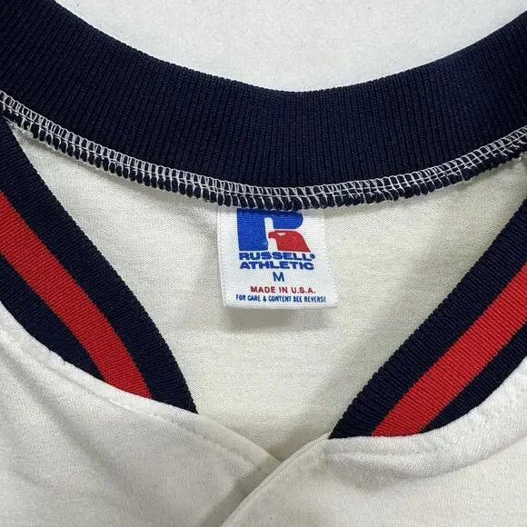 Vintage Russell Athletic Atlanta Braves Size M Baseball Jersey Retro 90s Iconic - Picture 3 of 9